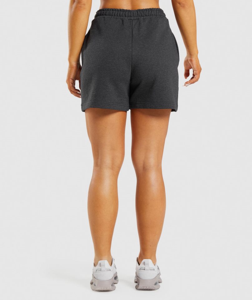 Women's Gymshark Rest Day Sweats Shorts Black | CA 60DN31